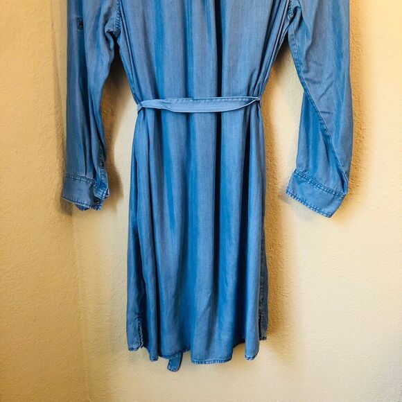 Ava & Viv 2X Denim Shirt Dress 100 Lyocell Medium Wash Country Western Rodeo - Picture 5 of 7